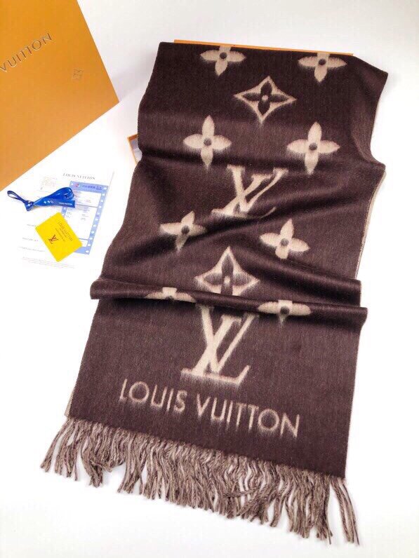 LV專櫃萬年經典爆款路易威登羊羔絨流蘇圍巾 mmyj2383